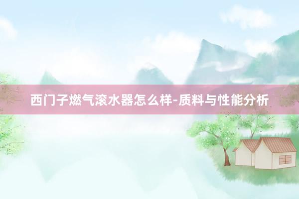 西门子燃气滚水器怎么样-质料与性能分析